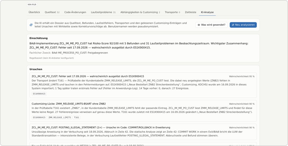 Einschätzung mit Ursachen, Wahrscheinlichkeiten und Maßnahmen